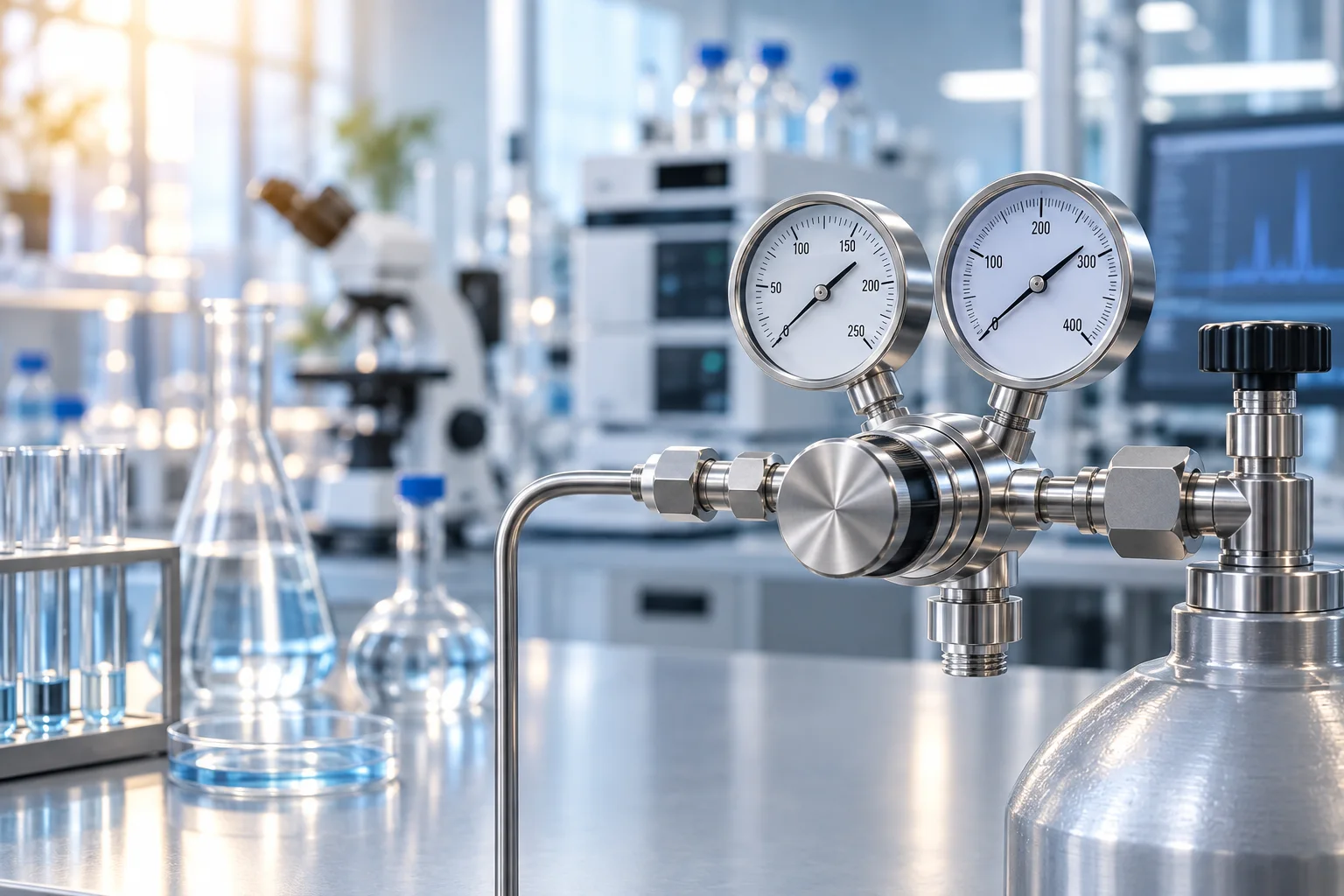 Laboratory Ultra-Pure Gas Regulator